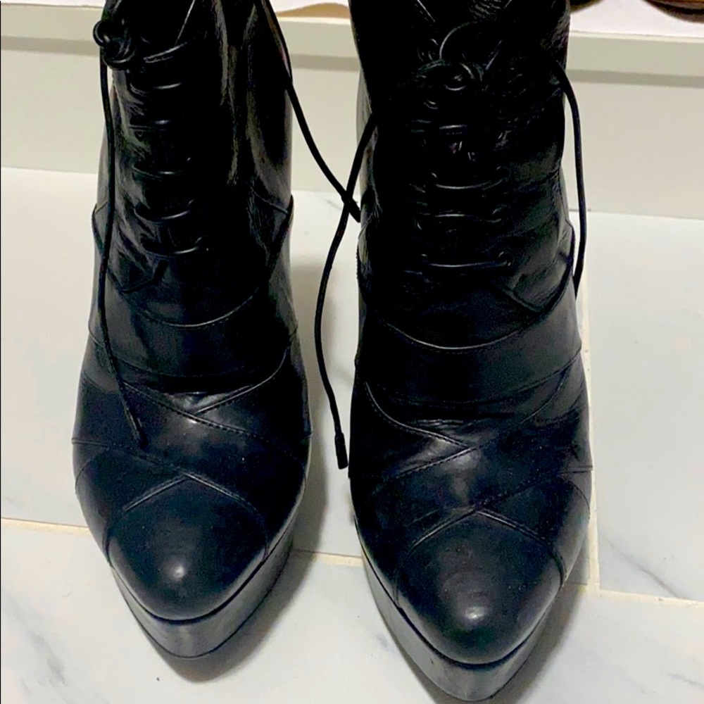 Prada platform boots